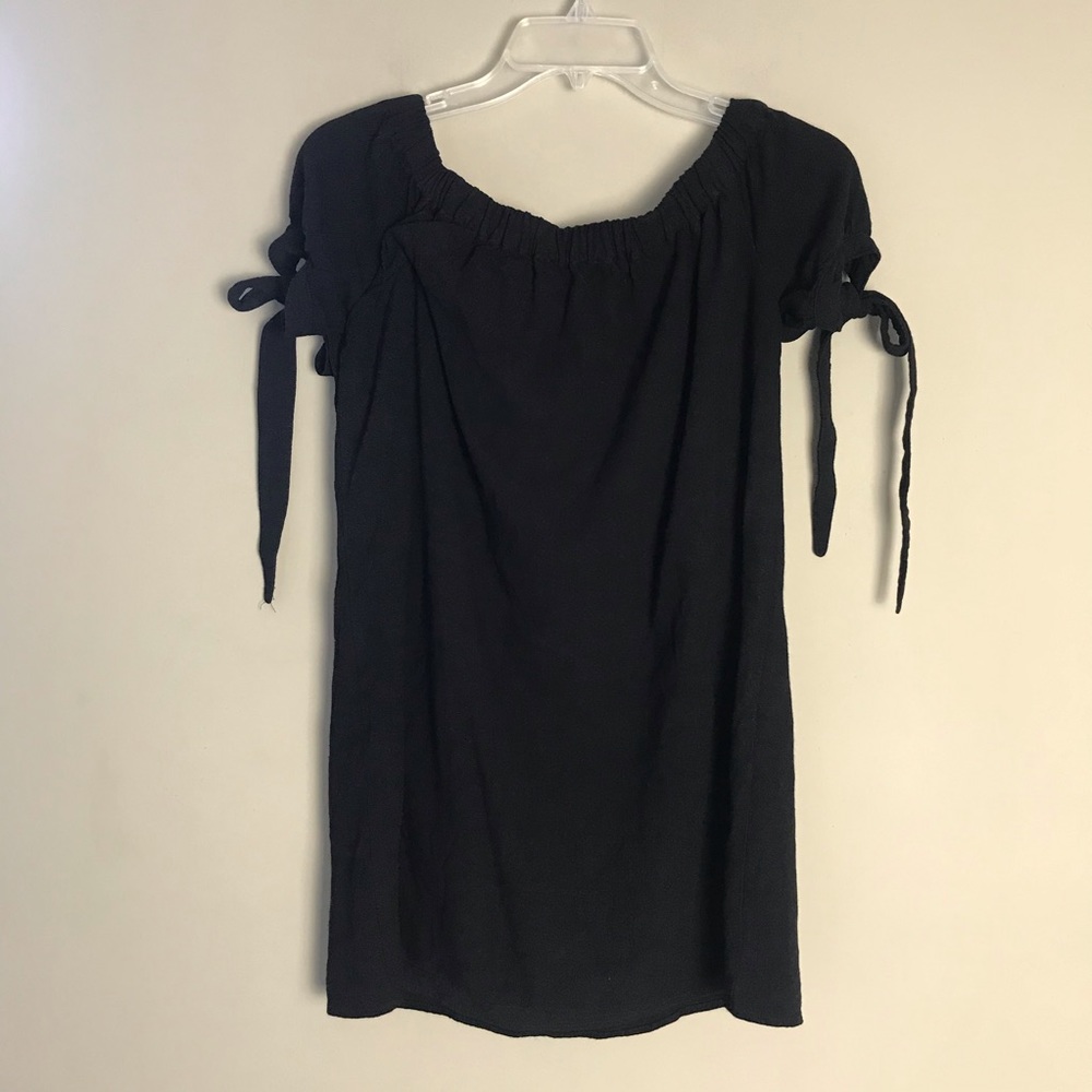 LuLu’s Black Linen Textured Dress